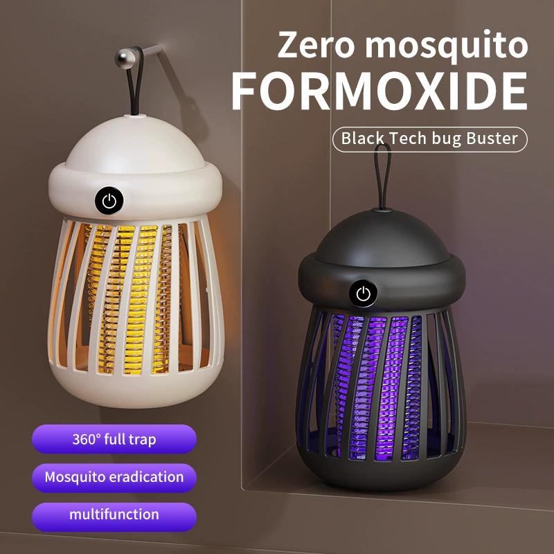 Electric Mosquito Killer Lamp with USB Power Insect Zapper & Night Light for Bedroom Outdoor Fly Trap with Shock-Proof Design
