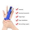 Attelle de correcteur de doigt en Nylon polyuréthane aluminium, sangle fixe de doigt réglable pour la récupération