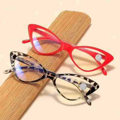 Sexy Fashion Reading Glasses Women Cat Eye Transparent Glasses Magnifier Vision Plus +1.0+1.5+2.0+2.5+3.0+3.5+4.0