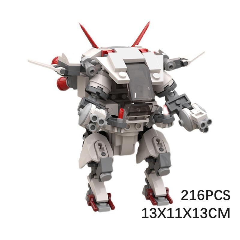Building Blocks Compatible With 12575 Overwatch Hero White Rabbit Dva Mecha Model Assembly Puzzle Bricks