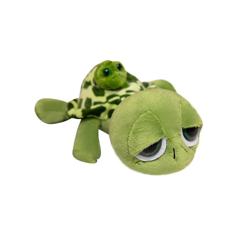 Cute Big-eyed Turtle Doll Plush Toy Little Turtle Mother and Child Turtle Doll Boy Soothing Doll