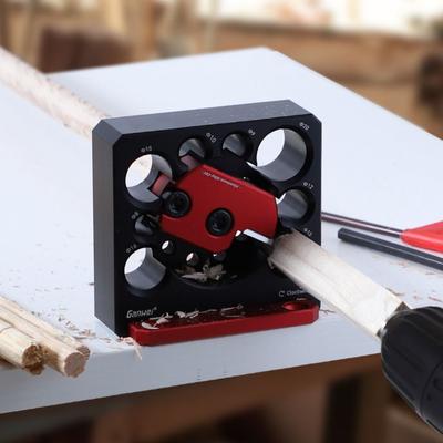 8 Holes Dowel Maker Jig Adjustable Electric Drill Milling Dowel Portable Dowel Cutter Plate  DIY