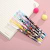 6 Stück Anime Demon Slayer Kimetsu No Yaiba Kamado Tanjirou Niedliche blaue Tinte neutral löschbarer Stift Kawaii Gelstift Kinder Briefpapier Geschenk