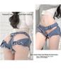Low Waist Ripped Denim Shorts for Women - Sexy Nightclub Performance Hot Pants