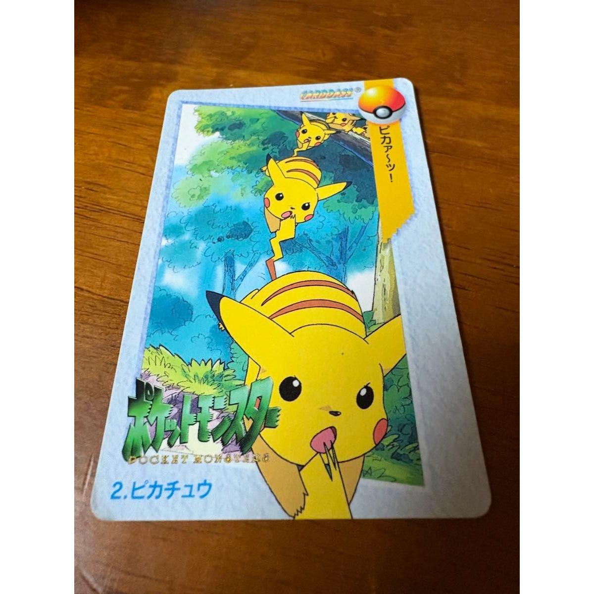 Used Pokemon Carddass 2.Pikachu Pokemon Anime Collection