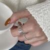 Sweet Hollow Flower Adjustable Stackable Ring for Women - Versatile Fashionable Design