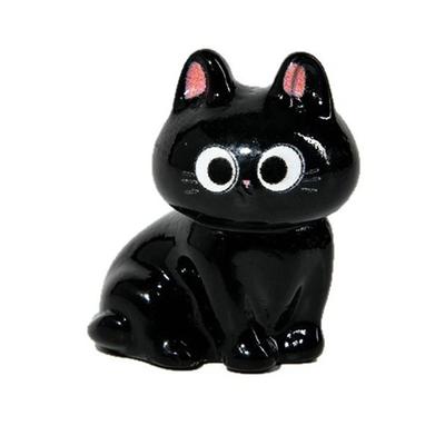 Cartoon Harz Schwarze Katze Figur Mini Cartoon Tier Ornamente Desktop Dekoration Auto Montiert Kleine Figuren Für Kinder