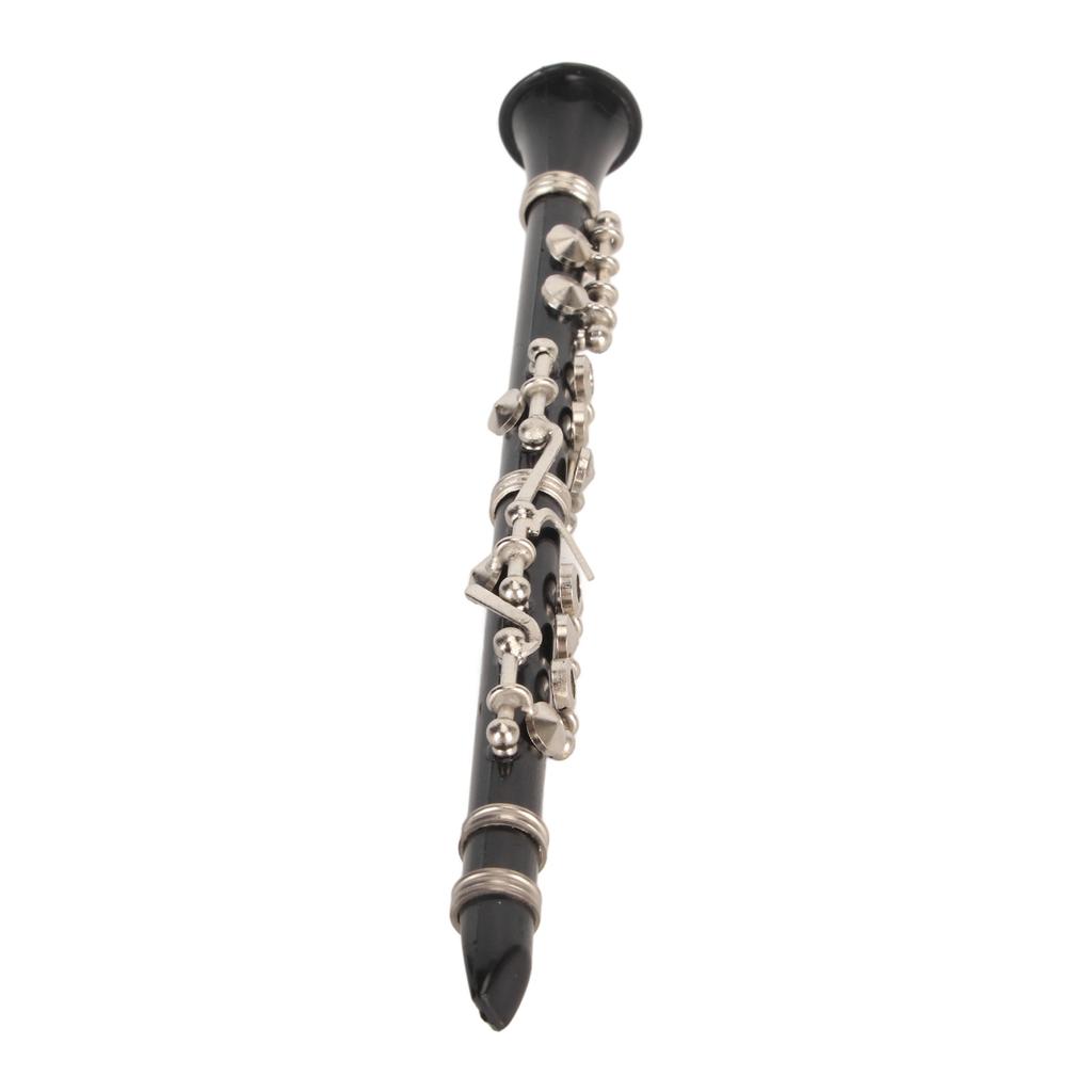 Miniature Clarinet Model Toy with Stand and Case Clarinet Model Display Musical Instruments Home Ornament 5.12in