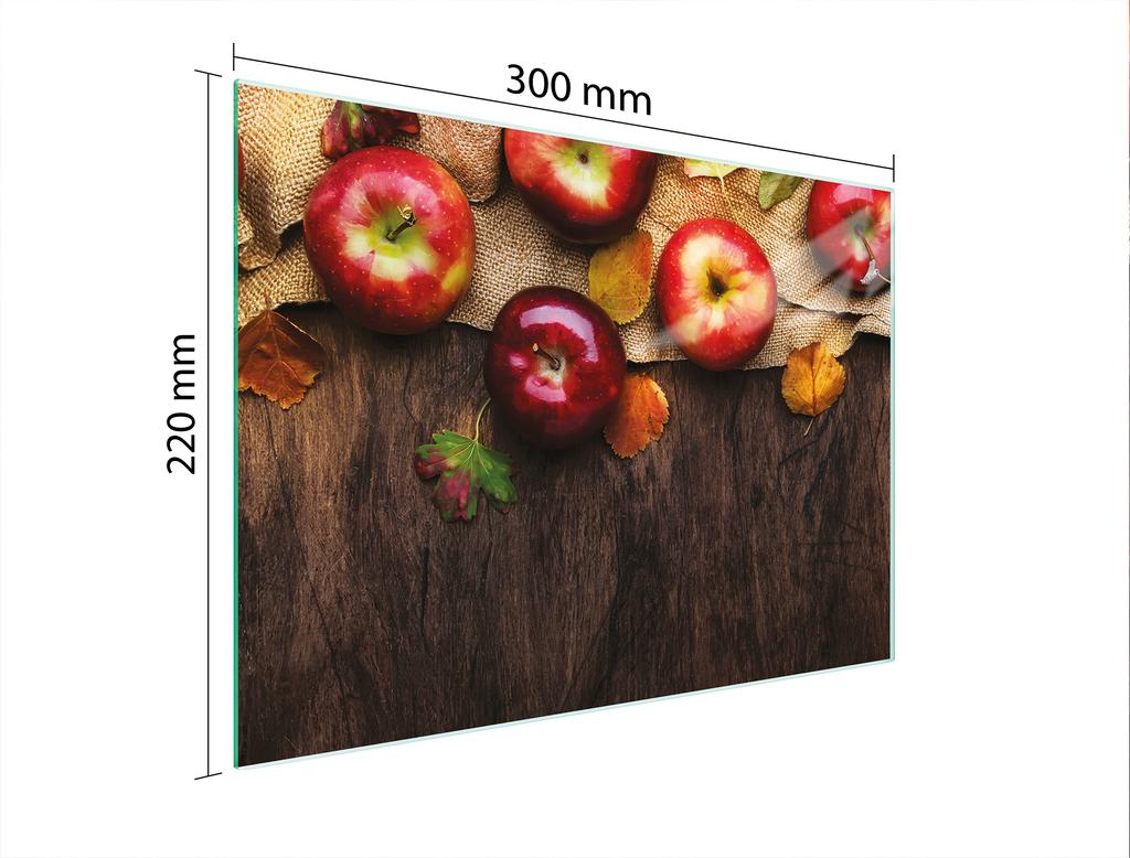 SZKLANA DESKA DO KROEJNIA 30x22 JABŁKA