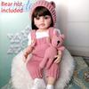 All-pink 55cm Full Silicone Baby Doll Soft And Flexible With Lifelike Features