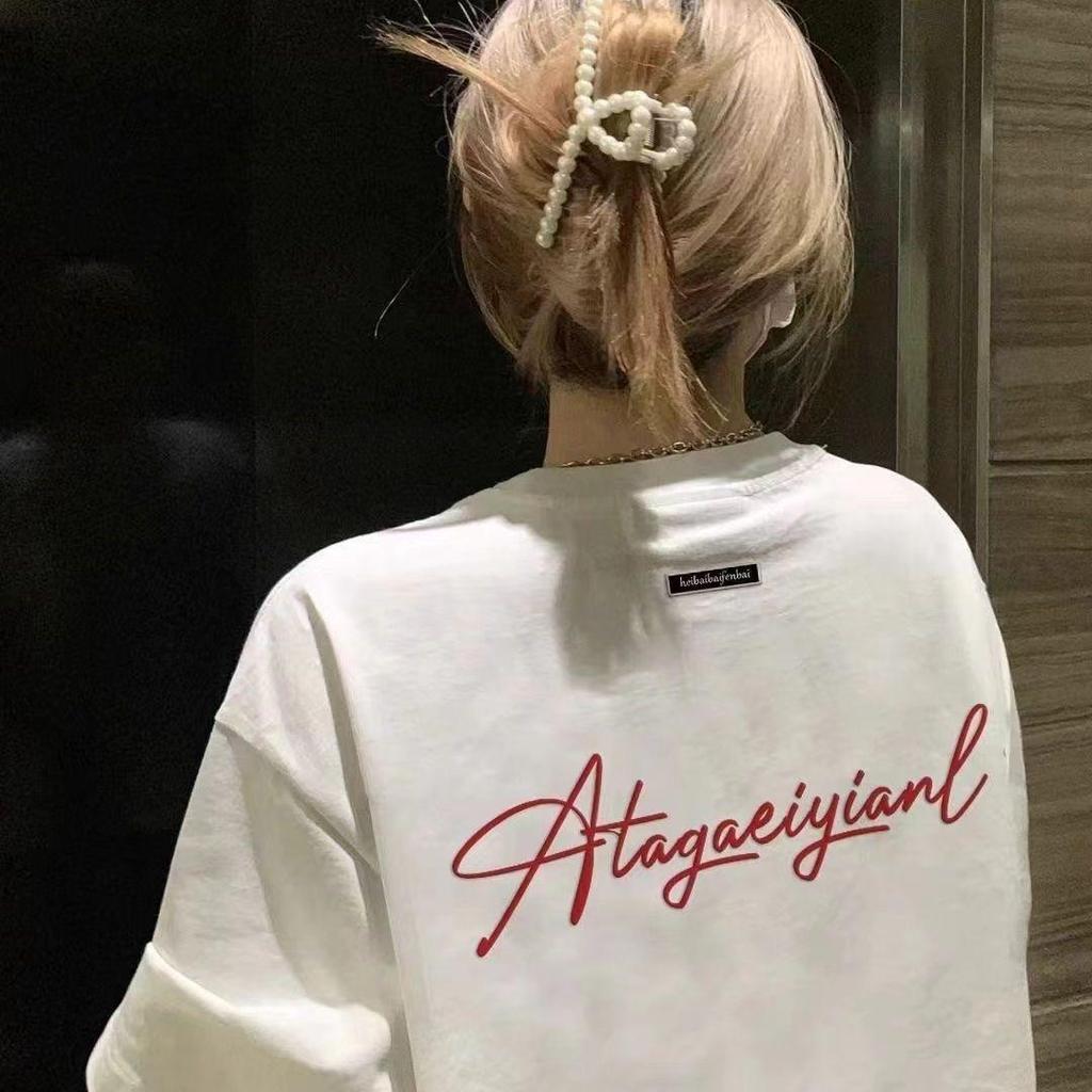 260g Schwergewicht 100% Baumwolle Guochao Amerikanischer Druck Unisex Kurzarm T-Shirt - High Street Locker Lässig