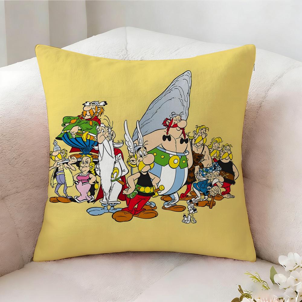 A-Asterixs Animation Film Pillow Case Pillowcase, Double-Sided Printed, Sofa Cushion, Bedroom Headboard Pillow