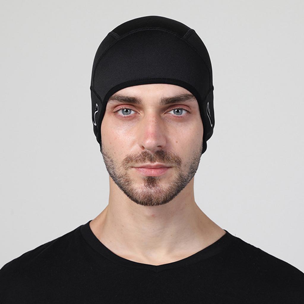 Unisex Cycling Beanie With Face Mask Warm Breathable Helmets Liner For Biking And Skiing Riding In Winter Cold Weather
