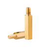 Hexagonal Copper Standoff M2: Single Pass Stud for PC and Motherboard Circuit Boards, External Hex Support and Isolating Column.