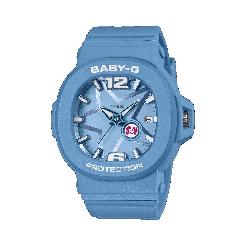 

Casio Baby-G Women s Resin 100M Water Resistant Analog Shock Resistant Quartz Watch BGA-10D-2A2 синий