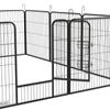 12 Panels Heavy Duty Puppy Playpen, for Small Dogs, Indoor and Outdoor Use - Silver