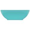 VidaXL Lavabo Ovale de Luxe Vasque à Poser de Toilette Lave-mains de Salle de Bain Cuisine Maison Intérieur Vert Clair Mat 146925