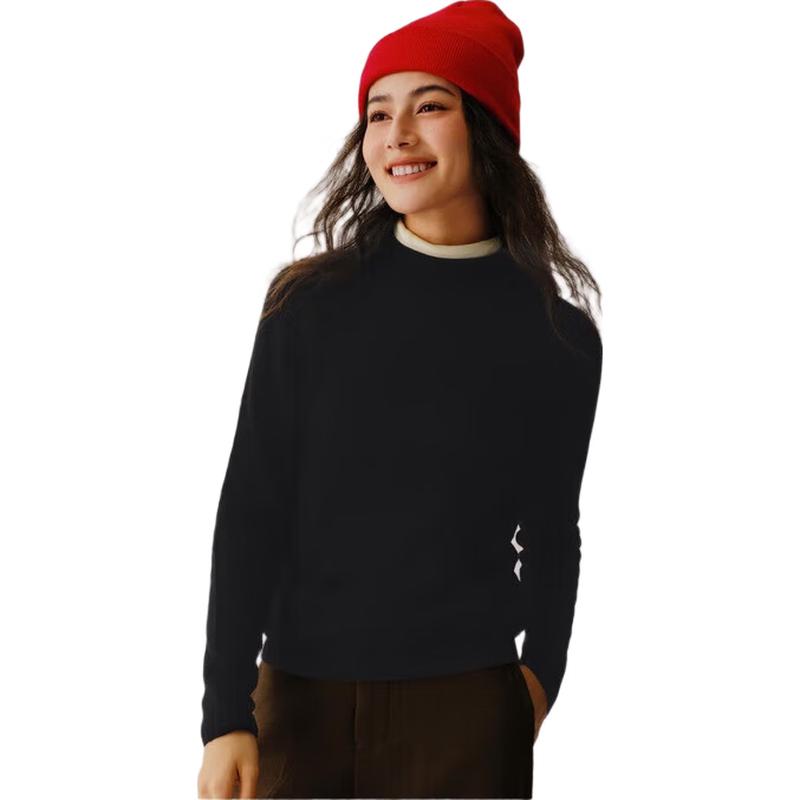 Semir Women's Merino Wool Half-High Neck Base Layer Sweater