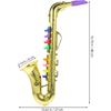Saxophone for Kids Musical Instruments Toy Fake Saxophone Prop Trumpet Toy Clarinet with 8 Colored Coded Keys Educational Toy for Toddlers Children