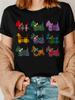Scottish Terrier Plaid Pattern T-shirt