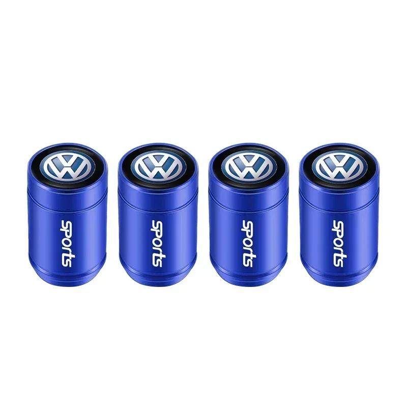 

Hot 2025 New Car Styling Metal Car Tire Valve Caps Dust Prevention Accessories For Volkswagen Passat GTI Jetta R-Line R Polo T5