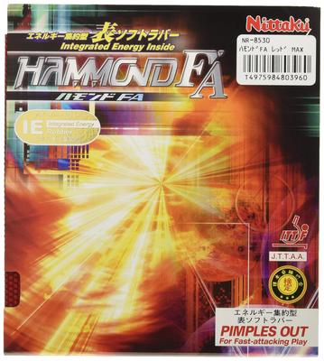 Nittaku Tischtennisgummi Hammond FA Tisch weich hohe Elastizität rot dick NR-8530 (Geschwindigkeit)