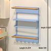 Magnetic Refrigerator Storage Rack with Cling Film Dispenser