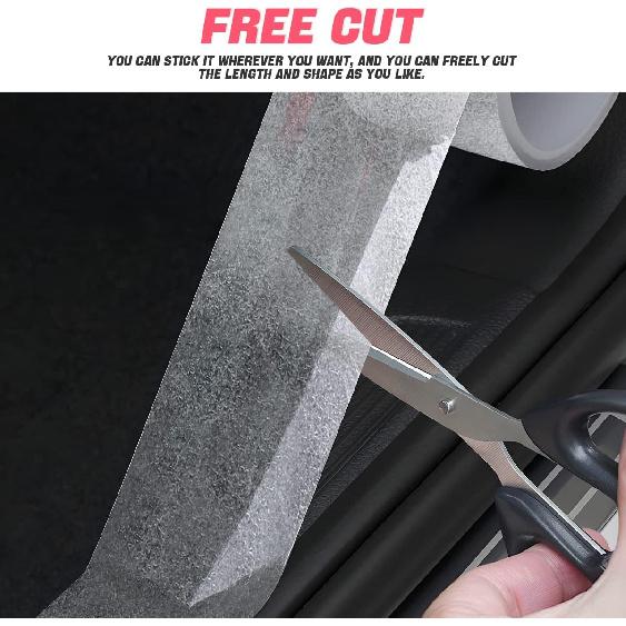 Anti Slip Car Door Entry Guard, DIY Adhesive Door Sill Protector, Nano Tape Films PEVA Cover, Rear Trunk Edge Guard Protection, Car Accessories