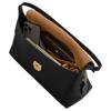 Coach Chelsea 36 Charme Logo Fermeture à Poussoir Avec Poche Zippée Sac à Bandoulière en Cuir Grain Naturel Grand Sac à Bandoulière Femme Noir CDS62-B4BK