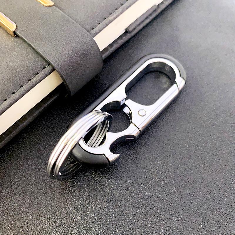 Multifunctional Metal Keychain Bottle Opener & Business Keyring Pendant Gift