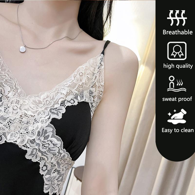 Two Piece Women's V-Neck Sexy Lace Camisole Pajama Shorts Set Sport Camisole And Shorts Sleeveless Sexy Homewear Young Girls