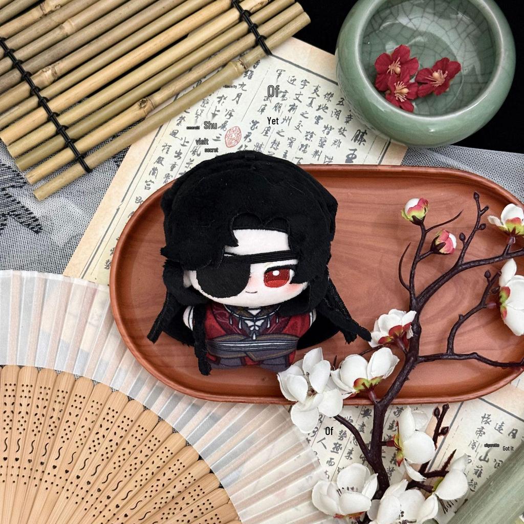 Heaven Official's Blessing 10cm Plush Keychain: Hua Cheng & Xie Lian Fan-Made Doll