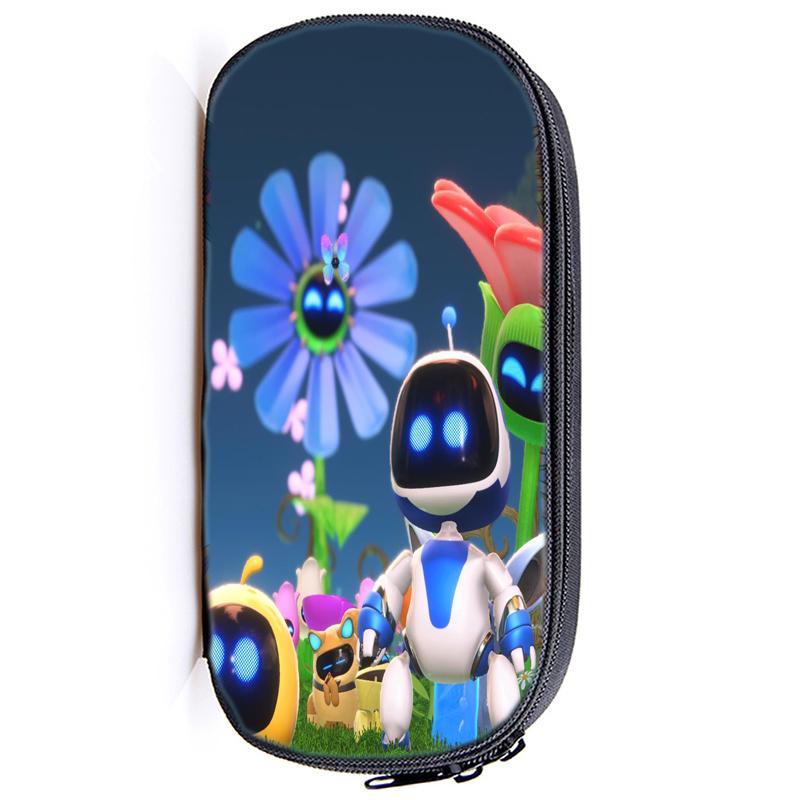 Astro Bot Astronaut Pencil Case Zip Pencil Bag Pouch Function Portable Pencil Case with Zipper Student Stationery Supplies