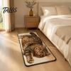Non-slip Backing Carpet Cute Cat Shape Bathroom Rug, 3D Simulation Modeling, Soft Imitation Cashmere Rug Absorbent Floor Mat, Decorative Mat for Home