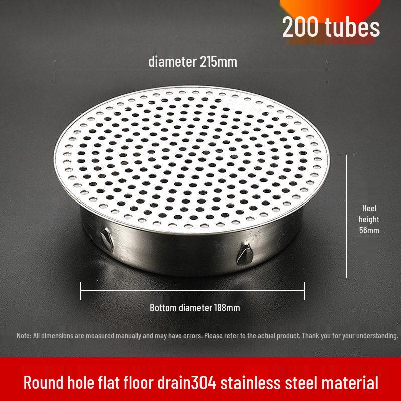 304 Stainless Steel Anti-Clogging Mesh Drain Cover for 75mm Balcony Rooftop Pipes