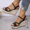 Summer Women Platform High Heel Wedges Shoes  Female Buckle Sandals Sexy Bohemia Style Mujer Women's Sandals