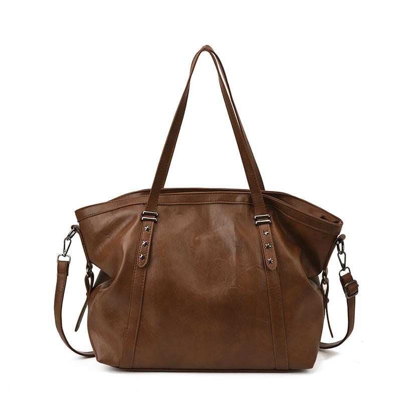 2025 Autumn and Winter New High-end Large-capacity Tote Bag Versatile Commuter Messenger Bag Fashionable Shoulder Armpit Bag