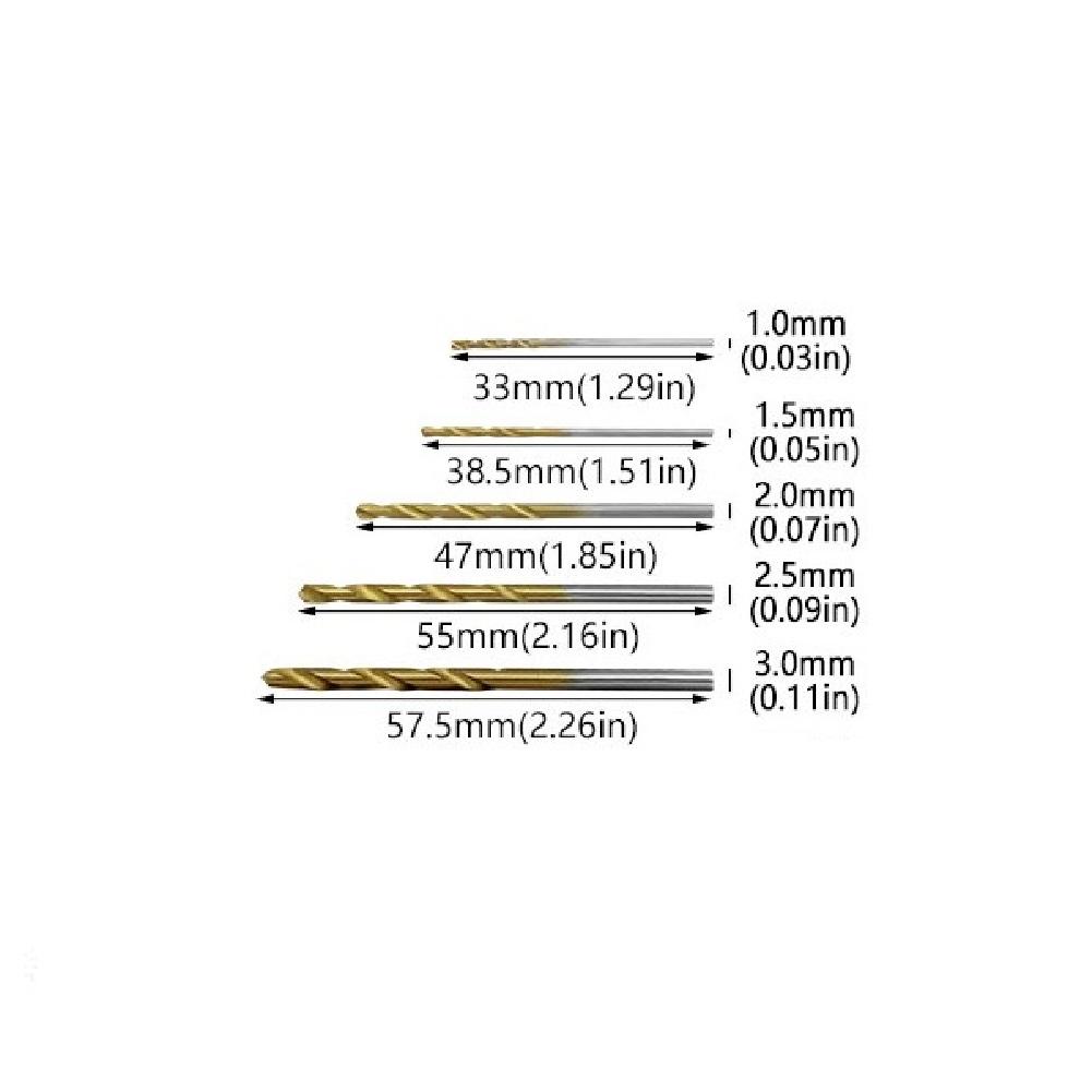 50 ks Sady vrtáků HSS Sady vrtáků Vrtací příslušenství pro kov Zdivo Dřevo