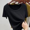 Summer Women's Short Sleeve T-Shirt, Korean Style, Modal Fabric, Thin and Soft