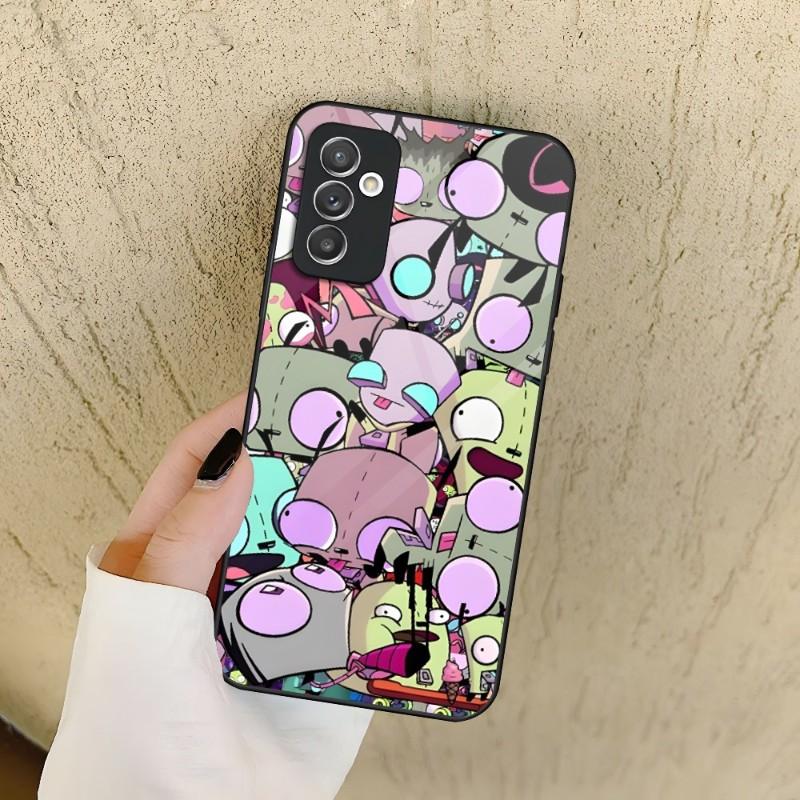 Invader Zim Telefoonhoesje Voor Samsung A72 A71 A70 A54 A52 A51 A50 A42 A40 A34 A33 A32 A31 A30 A22 A21 A20 A14 A12 A10 Glazen Cover