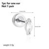 1PC Stainless Steel Star Moon Sun Stud Earrings For Women Simple Daily Wear Cartilage Piercing Earring Punk Unisex Rock Jewelry