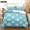 Little Daisy Bed Cover Package Quilt Cover Package 3d Bedding Digital Printing Bed Linen Queen Dimension Size Bed Cover Package Fashion Design