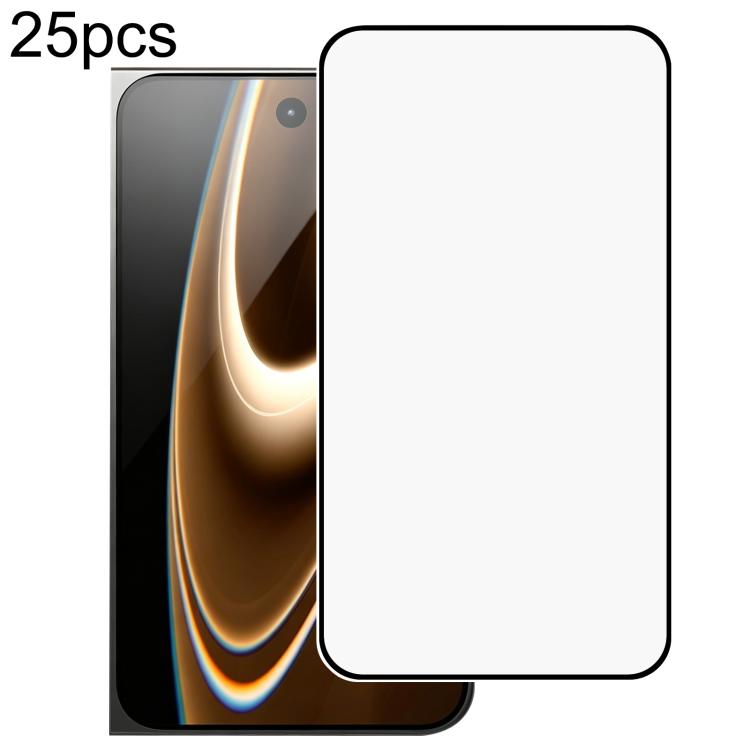 25pcs High Aluminum 380 Glue Silk Screen Printed Tempered Glass Film