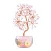Multicolor Crystal Potted Tree Crystal Stone Wealth Tree Figurine for Positive Energy and Fortune Wealth Success
