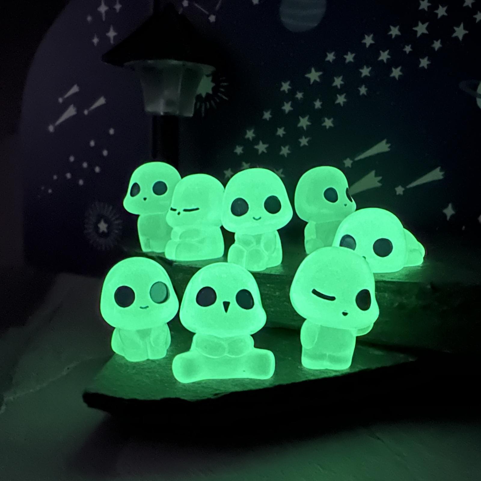 

Miniature Glow In The Dark Ghost Figurines Set Small Landscape Garden Ornaments Car Dashboard Decoration Accessories Pack Of Ten Individual Pricing One Size белый