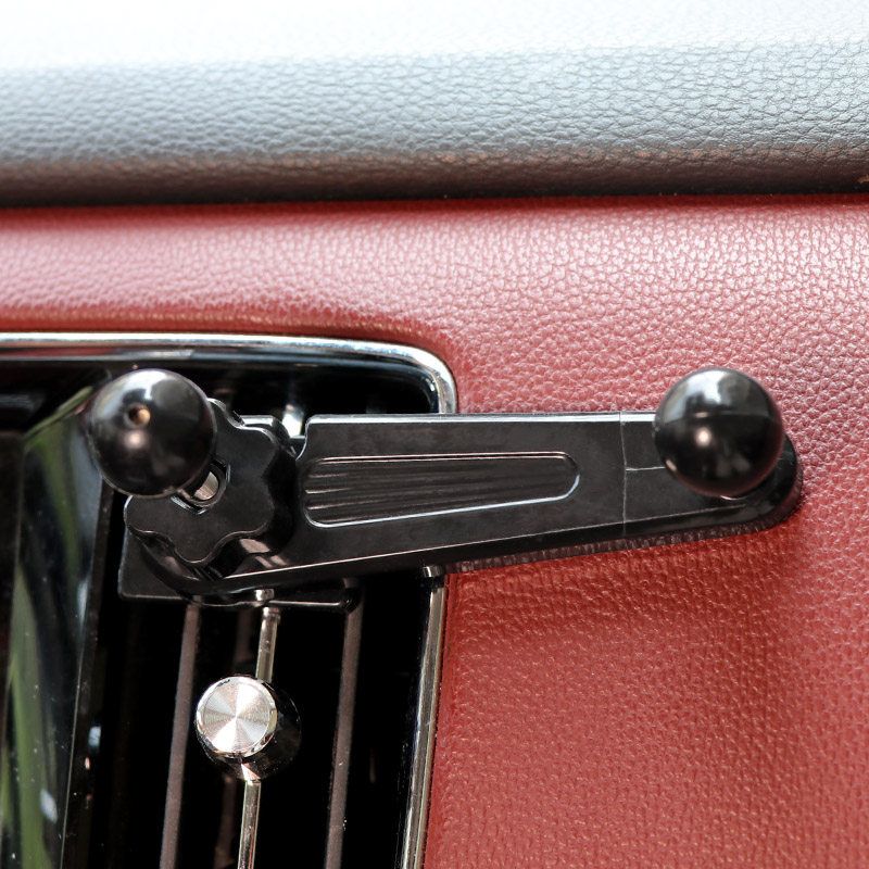 Windproof Air Outlet on-Board Bracket Metal Hook Fixed Support Navigation Holder 7-Inch Large Universal for All Phones