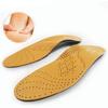 Leather Orthotics Insole for Flat Foot Arch Support Orthopedic Silicone Insoles for Men and Women