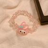 Sanrio Kuromi Cute Anime Cartoon  Couple Bracelet Birthday Gift Jewelry Accessories Hair Ring Head Rope Girl Gift