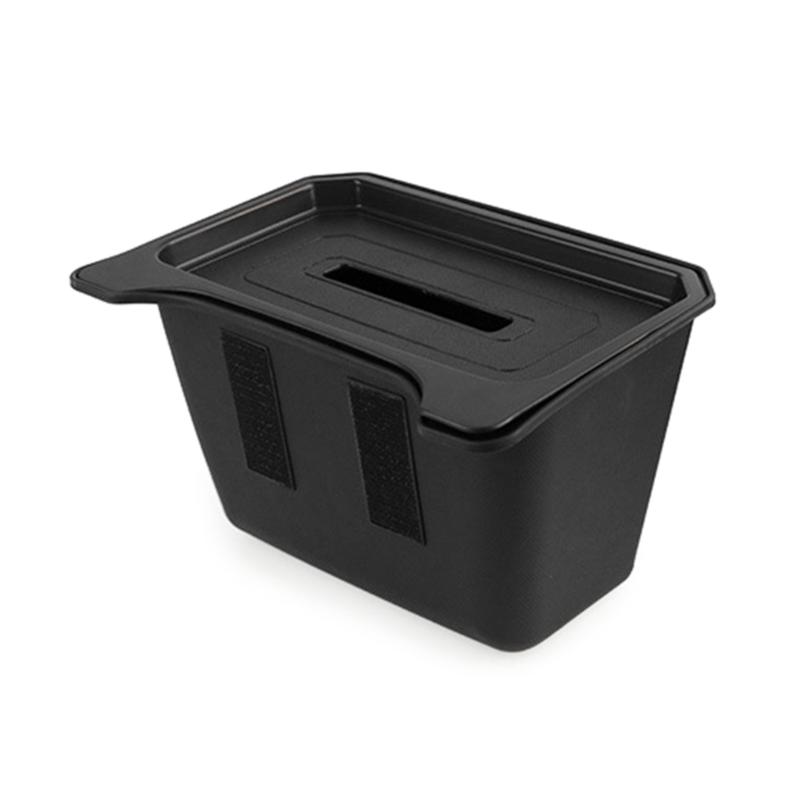 Rear Center Console Organizer 2nd Row Console Back Seat Storage Container TPE-material Easy Fixing Suitable for ModelY