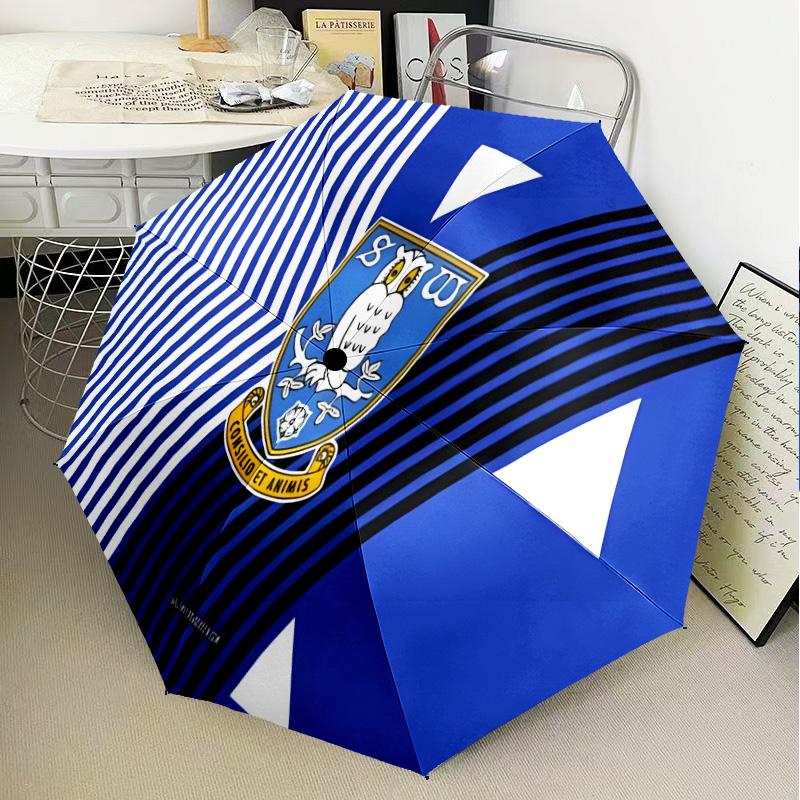 Owl Symbol Wednesday Automatic Folding Umbrella - 8-Rib Travel Umbrella with Auto Open/Close & Portable Gifts for Holidays or Birthdays